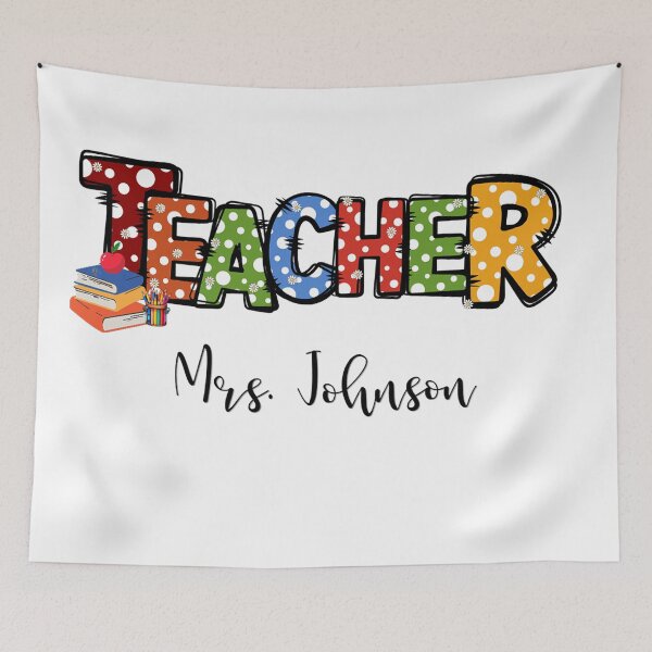 Item preview, Teacher, Mrs. Johnson designed and sold by deniz kaya.
