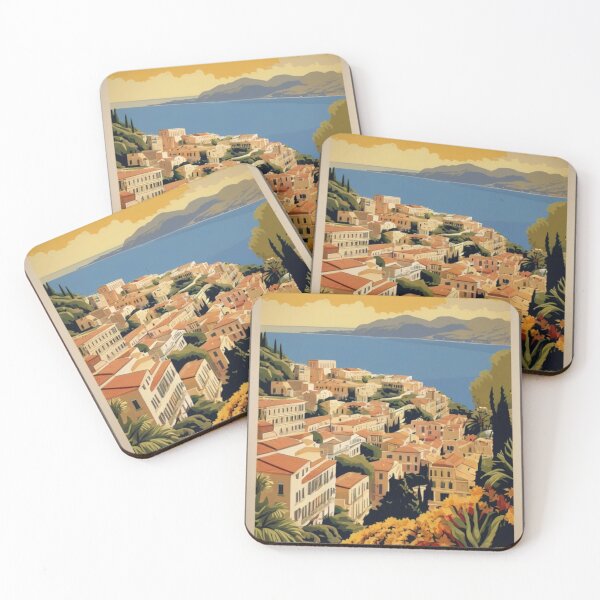 Item preview, 012 Vintage Corfu, Greece Poster Design designed and sold by Alexis Art Collection.