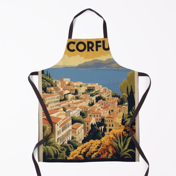 Item preview, 012 Vintage Corfu, Greece Poster Design designed and sold by Alexis Art Collection.