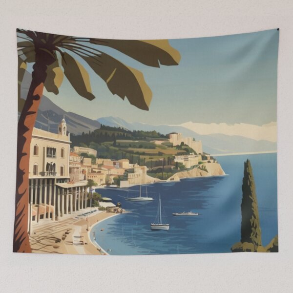 Item preview, 015 Vintage Corfu, Greece Poster Design designed and sold by Alexis Art Collection.