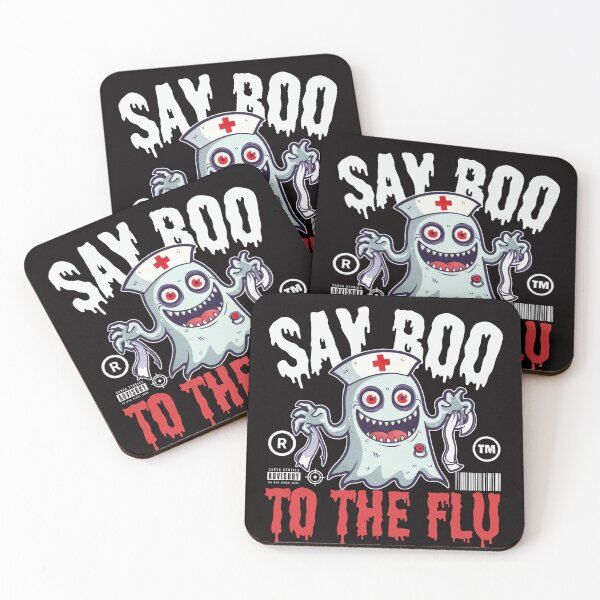Item preview, Say boo to the flu designed and sold by Peerless-Prime.