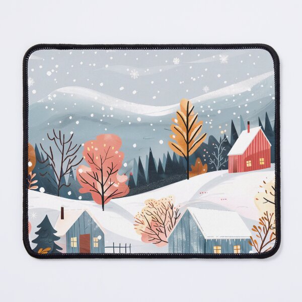 Item preview, Scandinavian winter landscape, Christmas and snow designed and sold by NordicArtPrint.