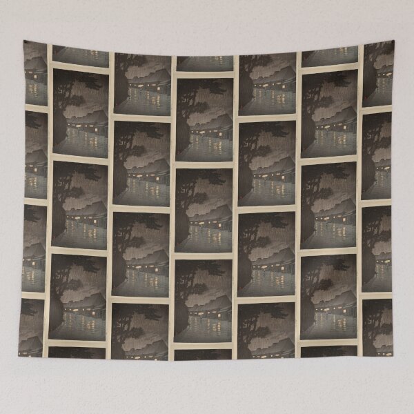 Item preview, Rain at Maekawa in Soshu Kawase Hasui    designed and sold by TeeARTHY.