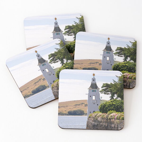 Artikelvorschau, Der Leuchtturm im Küstendorf Portmeirion entworfen und verkauft von Harmony Of The Mind.