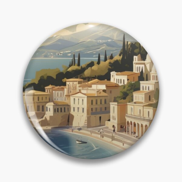 Item preview, 015 Vintage Corfu, Greece Poster Design designed and sold by Alexis Art Collection.