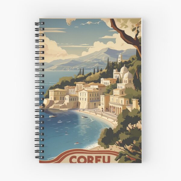 Item preview, 015 Vintage Corfu, Greece Poster Design designed and sold by Alexis Art Collection.