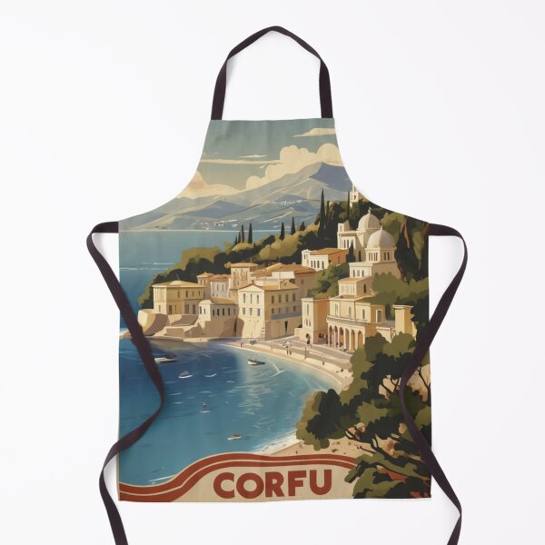 Item preview, 015 Vintage Corfu, Greece Poster Design designed and sold by Alexis Art Collection.