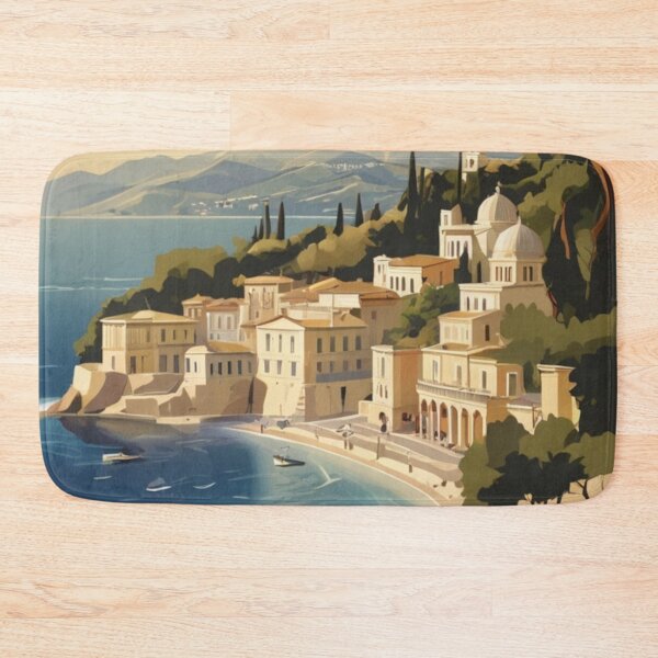 Item preview, 015 Vintage Corfu, Greece Poster Design designed and sold by Alexis Art Collection.