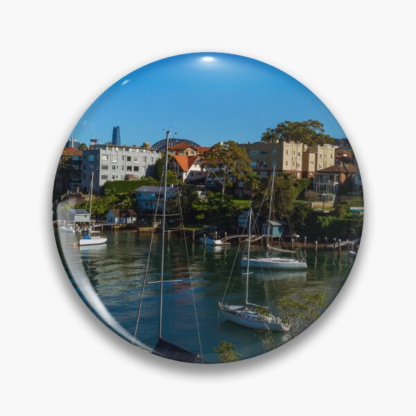 Artikelvorschau, Blick auf den Hafen von Sydney in Lavender Bay entworfen und verkauft von World Wondering Travel Photography.