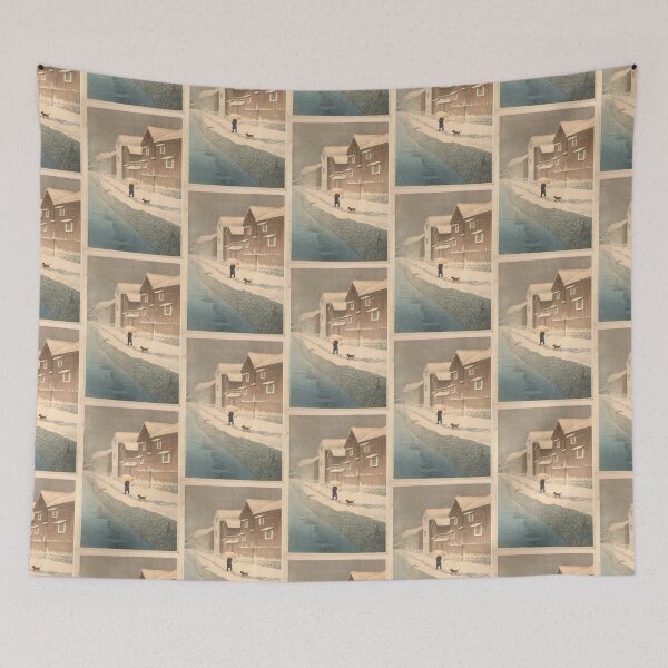 Item preview, Shinkawa Riverside, Handa, Bishu Kawase Hasui    designed and sold by TeeARTHY.