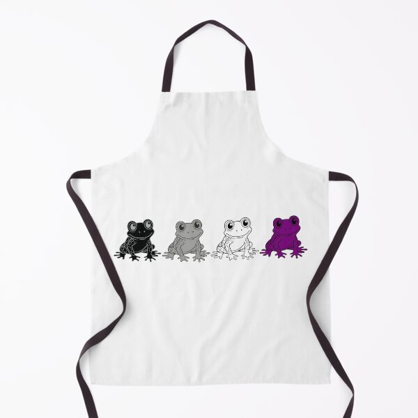 Item preview, Row of Cute Frogs in Asexual Pride Flag Colors, Frogs Ace Flag designed and sold by Travelslightly.