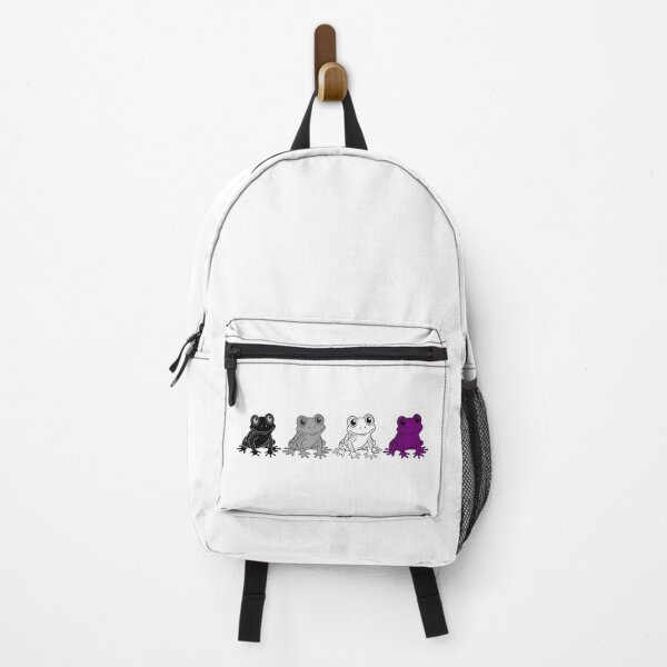 Item preview, Row of Cute Frogs in Asexual Pride Flag Colors, Frogs Ace Flag designed and sold by Travelslightly.