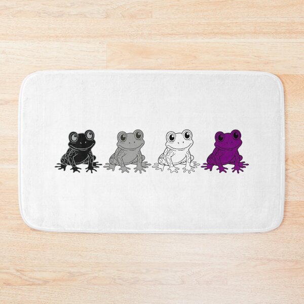 Item preview, Row of Cute Frogs in Asexual Pride Flag Colors, Frogs Ace Flag designed and sold by Travelslightly.