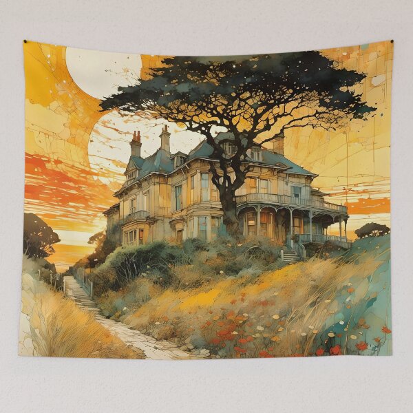 Item preview, Agatha Christie’s house Greenway  designed and sold by JosieandRose.