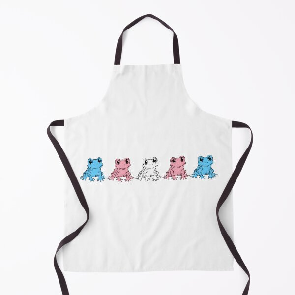 Item preview, Row of Cute Frogs in Transgender Pride Flag Colors, Frogs Trans Flag designed and sold by Travelslightly.