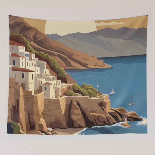 Item preview, 018 Vintage Crete, Greece Poster Design designed and sold by Alexis Art Collection.