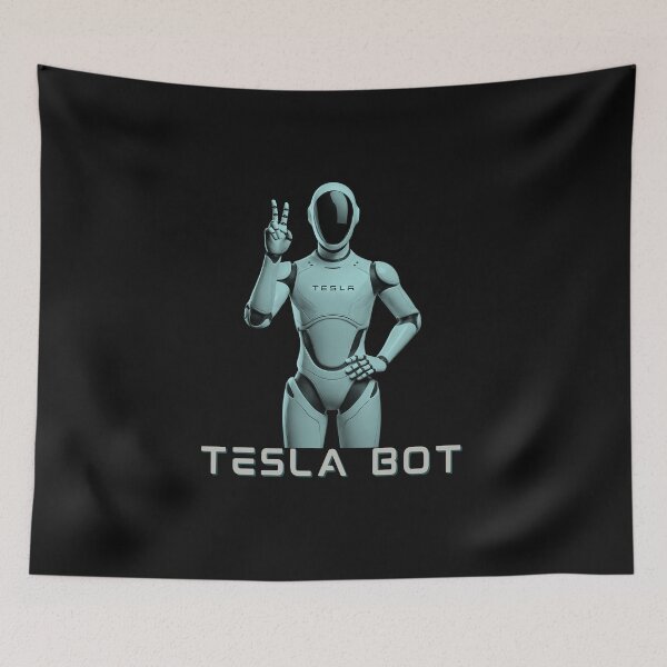 Item preview, Tesla bot designed and sold by TEEJAMBOREE.