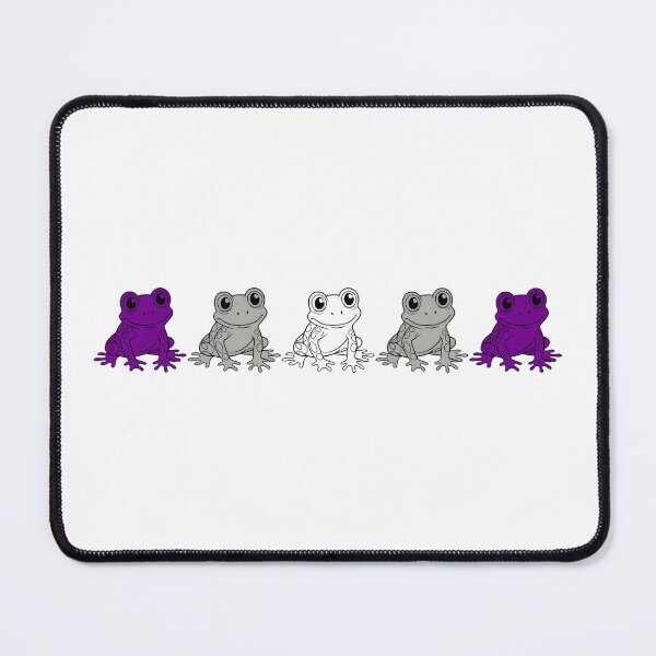Item preview, Row of Cute Frogs in Graysexual Pride Flag Colors, Frogs Greysexual Flag designed and sold by Travelslightly.