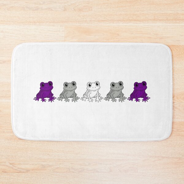 Item preview, Row of Cute Frogs in Graysexual Pride Flag Colors, Frogs Greysexual Flag designed and sold by Travelslightly.