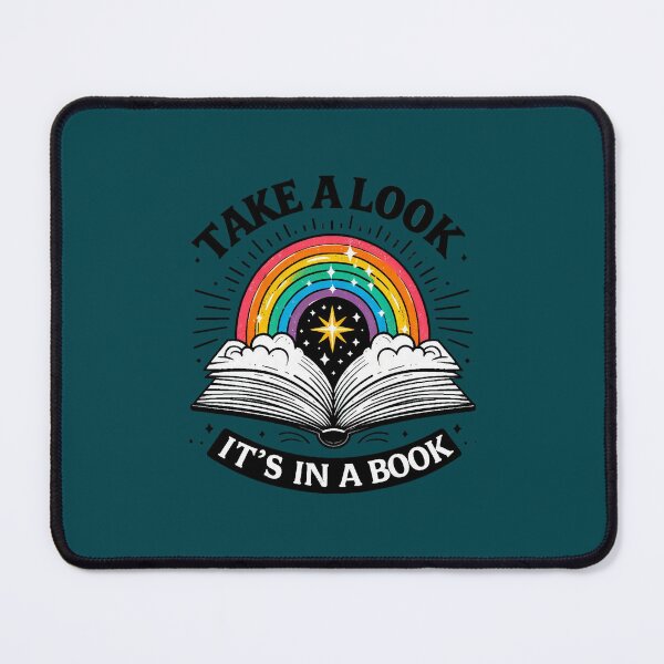 Item preview, take a look it_s in a book reading vintage retro rainbow designed and sold by JohnyThorntonan.
