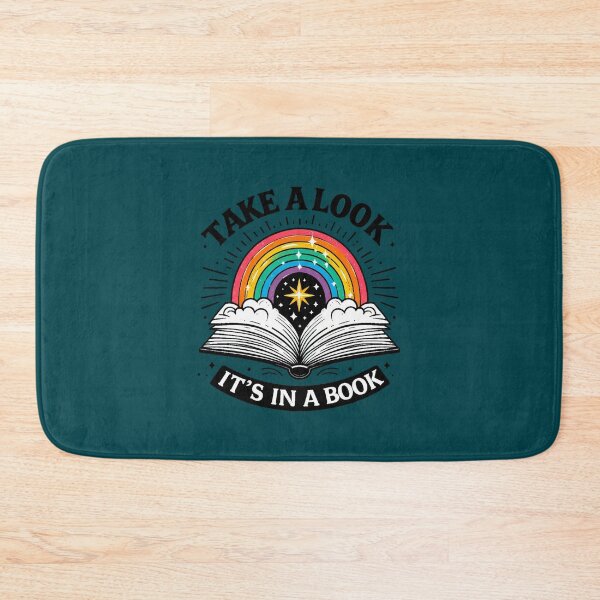 Item preview, take a look it_s in a book reading vintage retro rainbow  designed and sold by JohnyThorntonan.