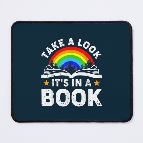 Item preview, Take a Look it_s in a Book Reading Vintage Retro rainbow designed and sold by JohnyThorntonan.