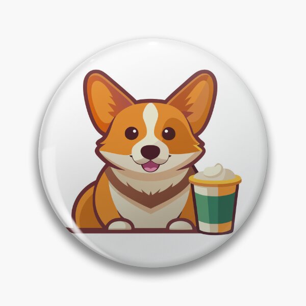 Item preview, Corgi with Pumpkin Latte designed and sold by natalielaf.
