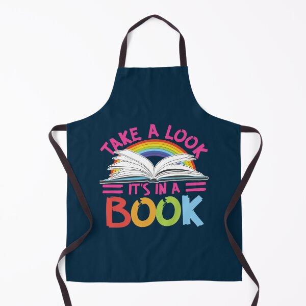 Item preview, Take A Look It_s In A Book Vintage Retro Rainbow Librarian designed and sold by JohnyThorntonan.