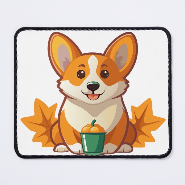 Item preview, Corgi with Pumpkin Latte designed and sold by natalielaf.