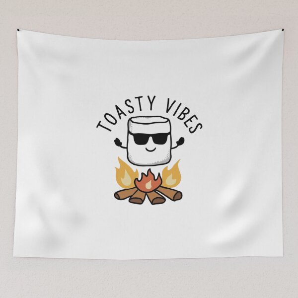 Item preview, marshmallow with sunglasses roasting on a campfire designed and sold by iglo.