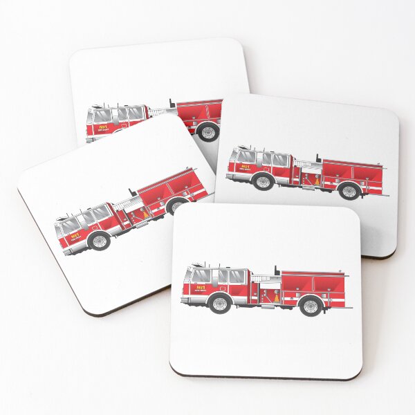Item preview, Graphic Illustration of Fire Truck designed and sold by Hugh Whyte.
