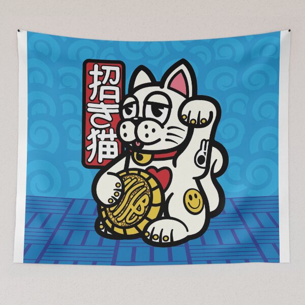 Item preview, Maneki-neko - Lucky Cat design designed and sold by Coops Clothing.