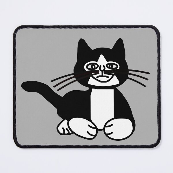 Item preview, Black and white tuxedo cat designed and sold by Wieland Teixeira.