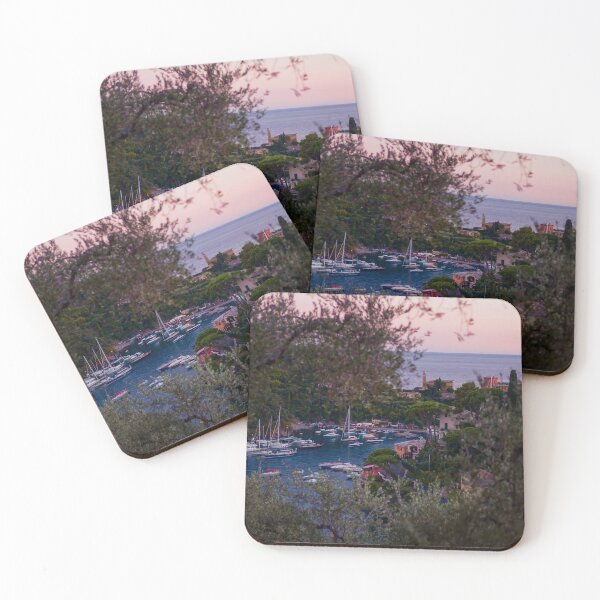 Item preview, Sunset Over Portofino Harbor - Liguria, Italy designed and sold by World Wondering Travel Photography.