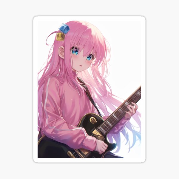 Aperçu de l'œuvre Hitori Gotou - FanArt de Bocchi The Rock! créée et vendue par Weeb  Store.