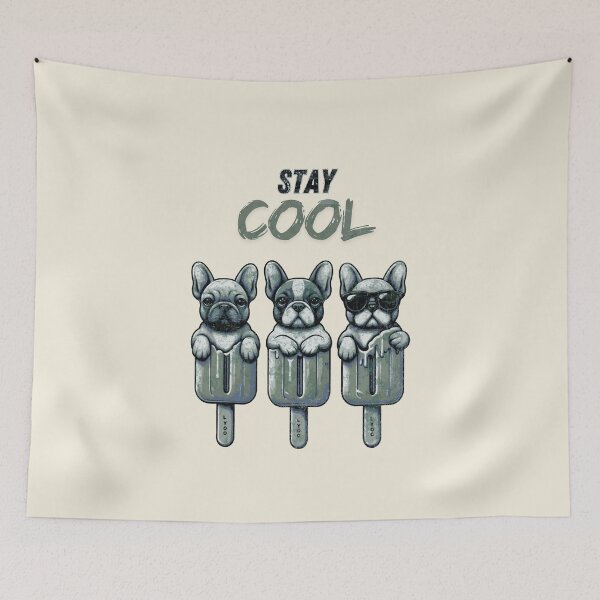 Item preview, French bulldog summer vibes, stay cool, French bulldog lovers, gift for French bulldog lovers T-Shirt designed and sold by Collagedream.