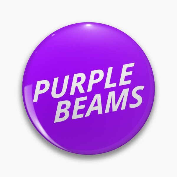 Item preview, Purple Beams button designed and sold by BookTheory.