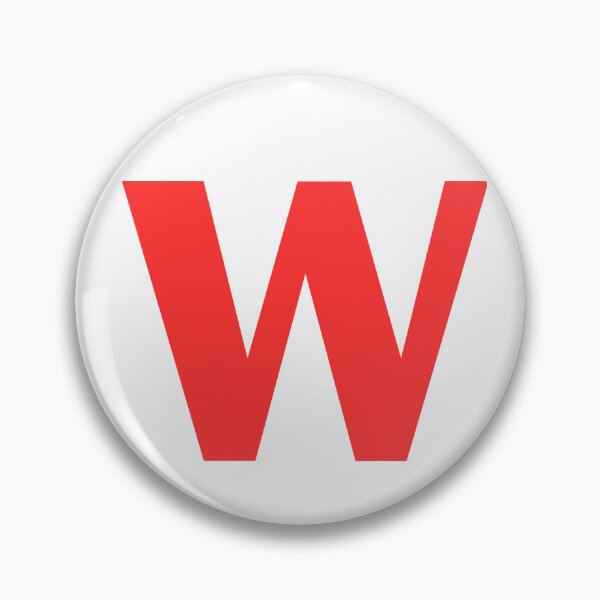 Item preview, Big Red Alphabet Letter W designed and sold by RobbiesMusic.