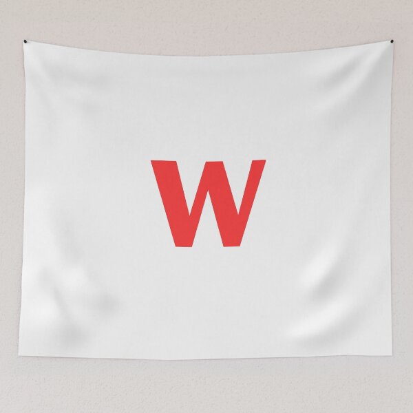 Item preview, Big Red Alphabet Letter W designed and sold by RobbiesMusic.