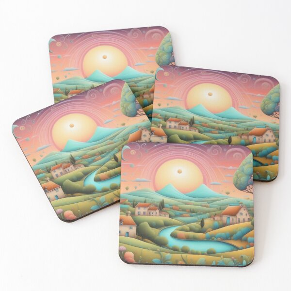 Item preview, Cute landscape with homes designed and sold by rolffimages.