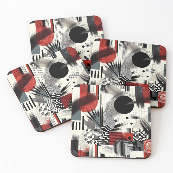 Item preview, Bold Abstract Art Fabric Pattern: Oversized Brushstrokes and Geometric Motifs designed and sold by Rui Fernandes.