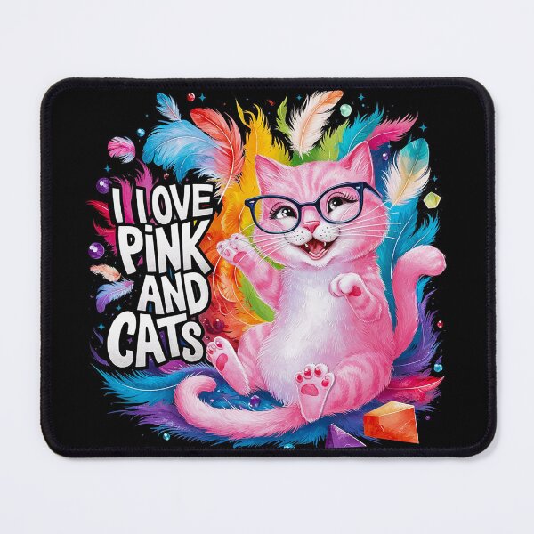 Item preview, I Love Pink & Cats designed and sold by PinkGoddessLove.