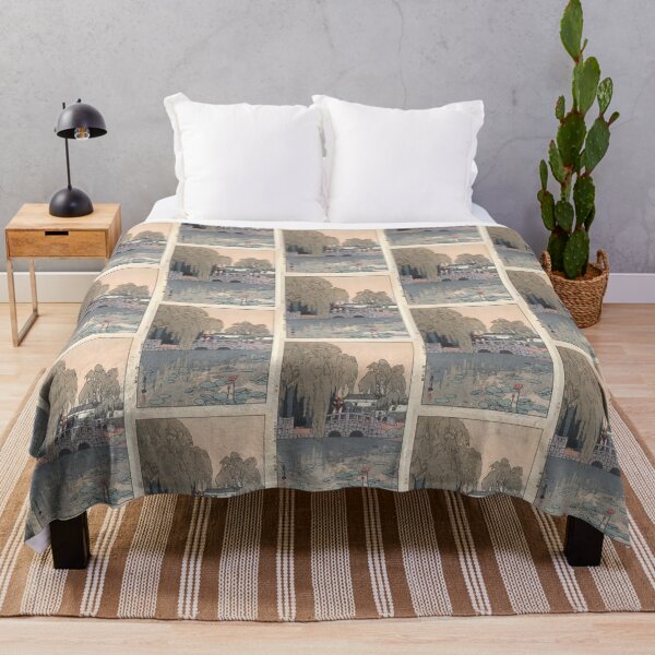 Item preview, Yoshida, Hiroshi Willow and Stone Bridge Kawase Hasui designed and sold by TeeARTHY.