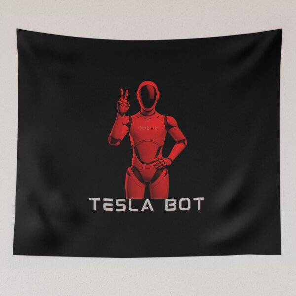Item preview, Tesla bot designed and sold by TEEJAMBOREE.