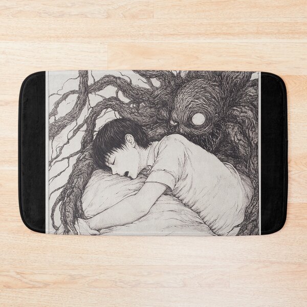 Item preview, good night – black and white horror manga anime boy designed and sold by ForsakenFrames.