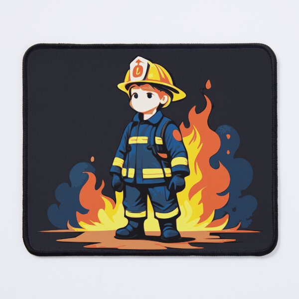 Item preview, Brave Firefighter Cartoon designed and sold by PragmaticP.