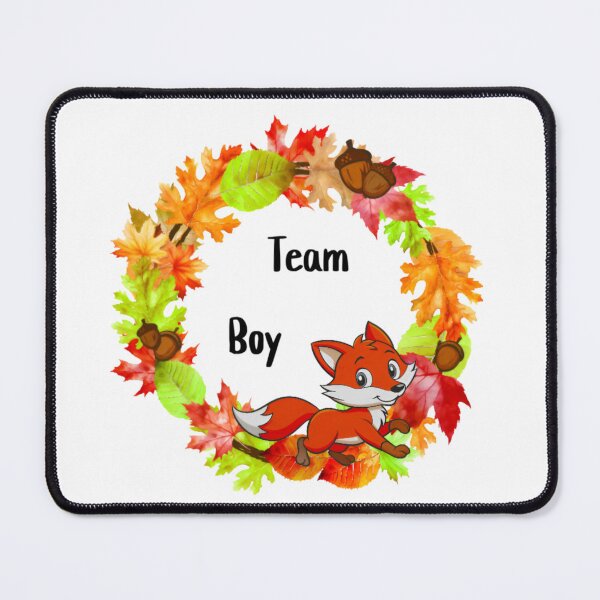 Artikelvorschau, Bekanntgabe des Geschlechts: Team Boy (Fuchs - Herbstthema) - entworfen und verkauft von SparklingMoment.