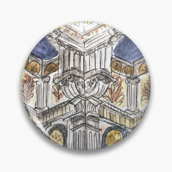Item preview, Great Synagogue of Rome Watercolor Illustration  designed and sold by kriti130.