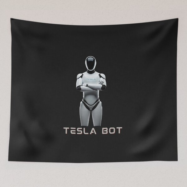 Item preview, Tesla bot designed and sold by TEEJAMBOREE.