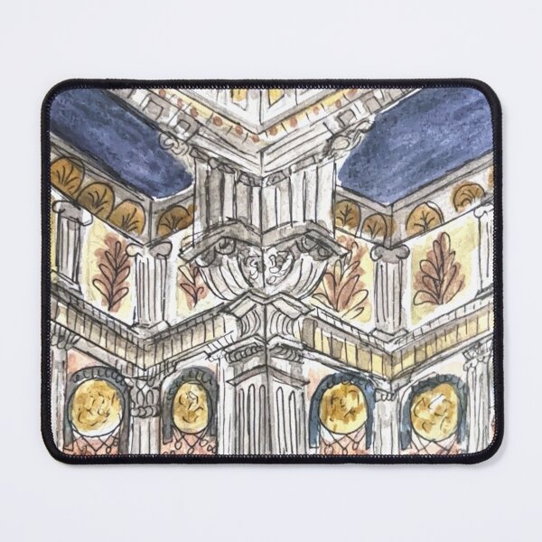 Item preview, Great Synagogue of Rome Watercolor Illustration  designed and sold by kriti130.